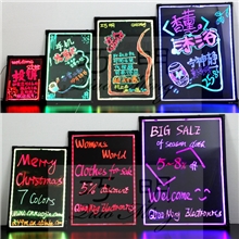 高级豪华铝合金60*80荧光板抗摔超白钢化玻璃荧光板高亮荧光板