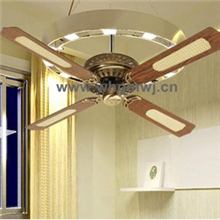 飞行木叶吊扇装饰豪华欧式无灯复古吊扇纯铜电机