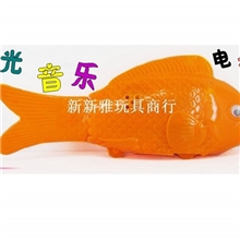 2013火爆热销电动鱼带双闪灯江南音乐23CM摆尾鱼自由鱼4815