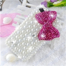 厂家批发iphone4\5贴钻手机壳苹果4s全壳珍珠手机壳苹果手机壳