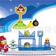 厂家直销愤怒的小鸟组装轨道圣诞版新款热卖玩具流行玩具圣诞玩具
