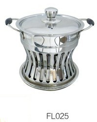 厂家直销个人小火锅液体燃料小火锅不锈钢加厚火锅锅