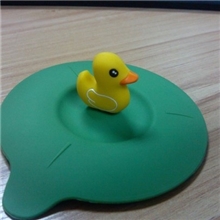 爆款供应创意公仔硅胶杯盖防漏环保-创意礼品