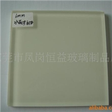 水晶玻璃喷白色油漆-喷漆玻璃、烤漆玻璃