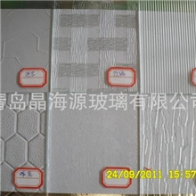 供应3-5MM银波纹，千禧格，钻石，水晶，冰花等压花玻璃