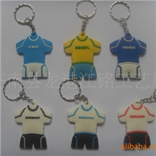 球衣运动服钥匙扣套装pvc软胶钥匙扣