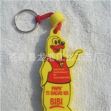 【专业商家】供应黄色卡通动物EVA钥匙扣多种多样钥匙扣（图）