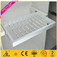 厂家提供开模定做高档衣柜柜内多功能名牌西裤裤架铝合金型材