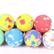 淘气堡配件实心彩色海绵EVA球弹力球子弹球玩具球软球