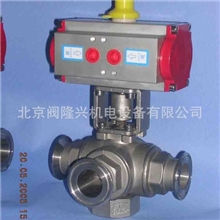 厂家供应台湾STONE气动三通牙口球阀