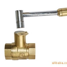 黄铜一字磁性锁闭阀/玉环铜球阀/铜阀门