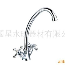 供应国星GX9901全铜双把厨房冷热水龙头(图)