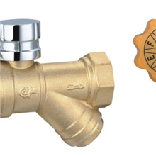 供应豪立信黄铜磁性球阀过滤器铜加密防盗过滤球阀