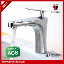 汉玛克卫浴供ACS认证水龙头赛道阀芯单孔冷热面盆龙头5年质保