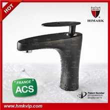 供精铜铸造爵士黑龙头单把双控台下盆冷热龙头1113906