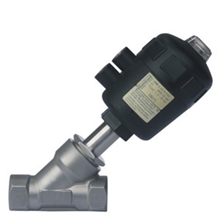 供应塑料头内螺纹气动角座阀DN20