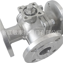 不锈钢高平台法兰三通球阀（T/L型）