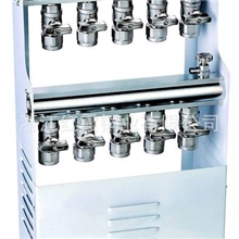 生产供应面板式地暖分水器黄铜新型分水器
