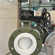 D341F4衬四氟法兰式耐腐蚀衬氟蝶阀