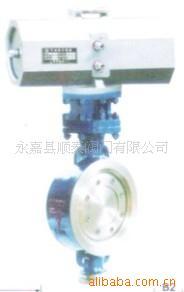 D673H硬密封对夹式气动蝶阀,气动蝶阀，对夹蝶阀