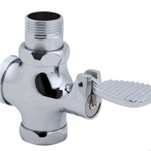 【企业集采】全铜脚踏冲水阀蹲便器大小便池冲洗阀脚踩冲水器