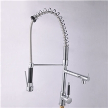 温州格斯迪雅卫浴厨房双用水龙头弹簧水龙头冷热水龙头