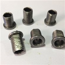 供应灯饰配件圆打头削边全牙管m10*1牙空心管灯饰牙（图）