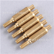 深圳顶针厂家直销3*14.0单边行程镀金顶针不锈钢顶针
