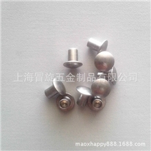 厂家供应5*18~30不锈钢半空心铆钉半圆头可来图订做