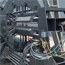 青岛宝龙公司供应二步法发泡用无支架穿管液压发泡平台作业线