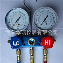 供应R410A专用冷媒表阀，加氟表，双表阀