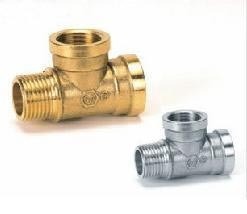 4分铜三通内外铜三通/新二内一外三通/一外二内三通