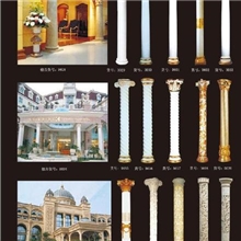 厂家供应玻璃钢罗马柱、描金罗马柱、螺纹柱子、透光砂岩柱、包柱