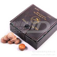 特价12层猪皮皮头斯诺克美式花式9球猪皮皮头台球杆头皮头枪头