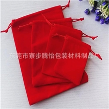 卡代酒红色高级绒布礼品袋首饰袋绒布袋批发