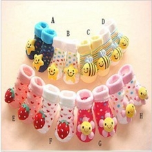 秋冬毛线袜纯棉夏款新生儿宝宝立体袜婴儿立体袜子批发袜子