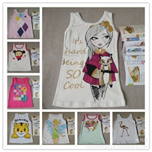 可爱童装无袖T恤中性男童女童可爱清凉卡通上衣夏日首选童装