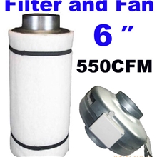 6"FilterandFan;6英寸管道风机和空气过滤器;550CFM