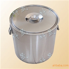 供应科晟A-1式不锈钢带活动把手式直口料桶