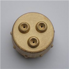 厂家供应矿用喷头铜质三眼喷头黄铜材质内螺纹矿用喷嘴规格齐