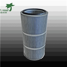 k3266抗防静电喷塑除尘滤芯PTFE覆膜滤芯粉尘回收滤筒