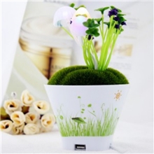 【一件代发】创意盆栽USB新奇浪漫声控阿凡达蘑菇灯居家小夜灯