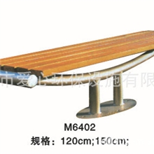 厂家生产公园椅景观椅户外家具新款简约塑木公园椅M6402