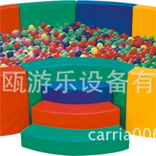 低价批发儿童游艺设施室内海洋球池扇形球池儿童游乐软体组合