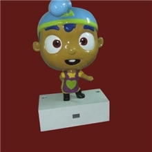 儿童趣味公仔雕塑|公园广场幼儿园装饰公仔雕塑