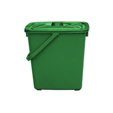 麦斯品牌家庭分类10l厨余手提垃圾桶10升全新塑料方形厨余桶