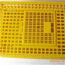 供应塑料鸡笼子塑胶鸡笼黄色笼红黄蓝自重12斤