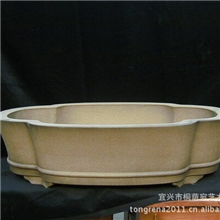 【手工】现货陶制花盆容器青灰色木瓜中线