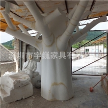 厂家供应高档牢固玻璃钢仿真植物雕塑玻璃钢雕塑树