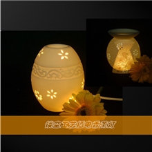 生产销售陶瓷镂空工艺香薰灯插电香薰炉香薰小夜灯插电精油灯